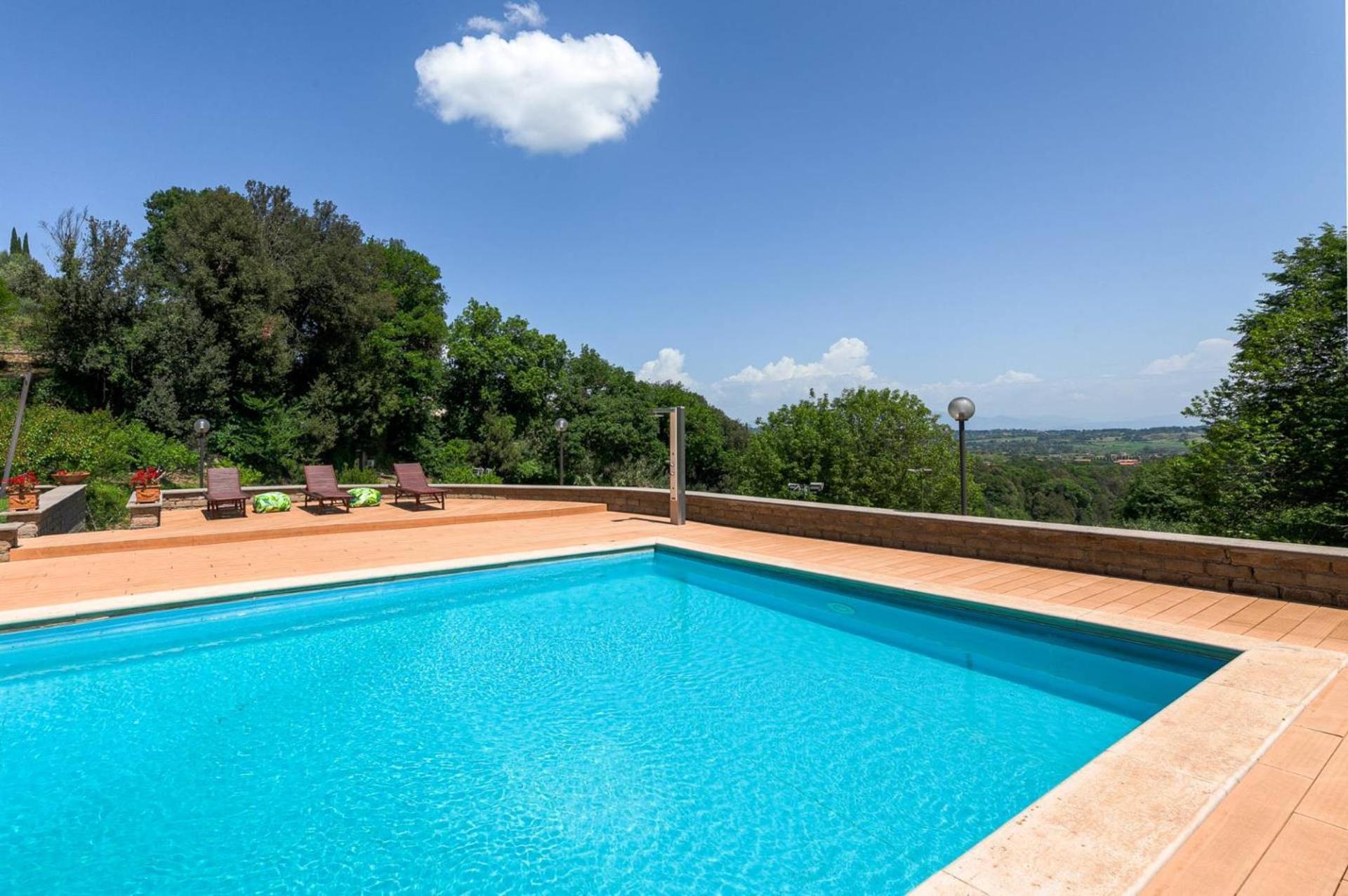 Villa Carolina - Piscina E Parco Panoramico Campagnano Di Roma Exterior foto
