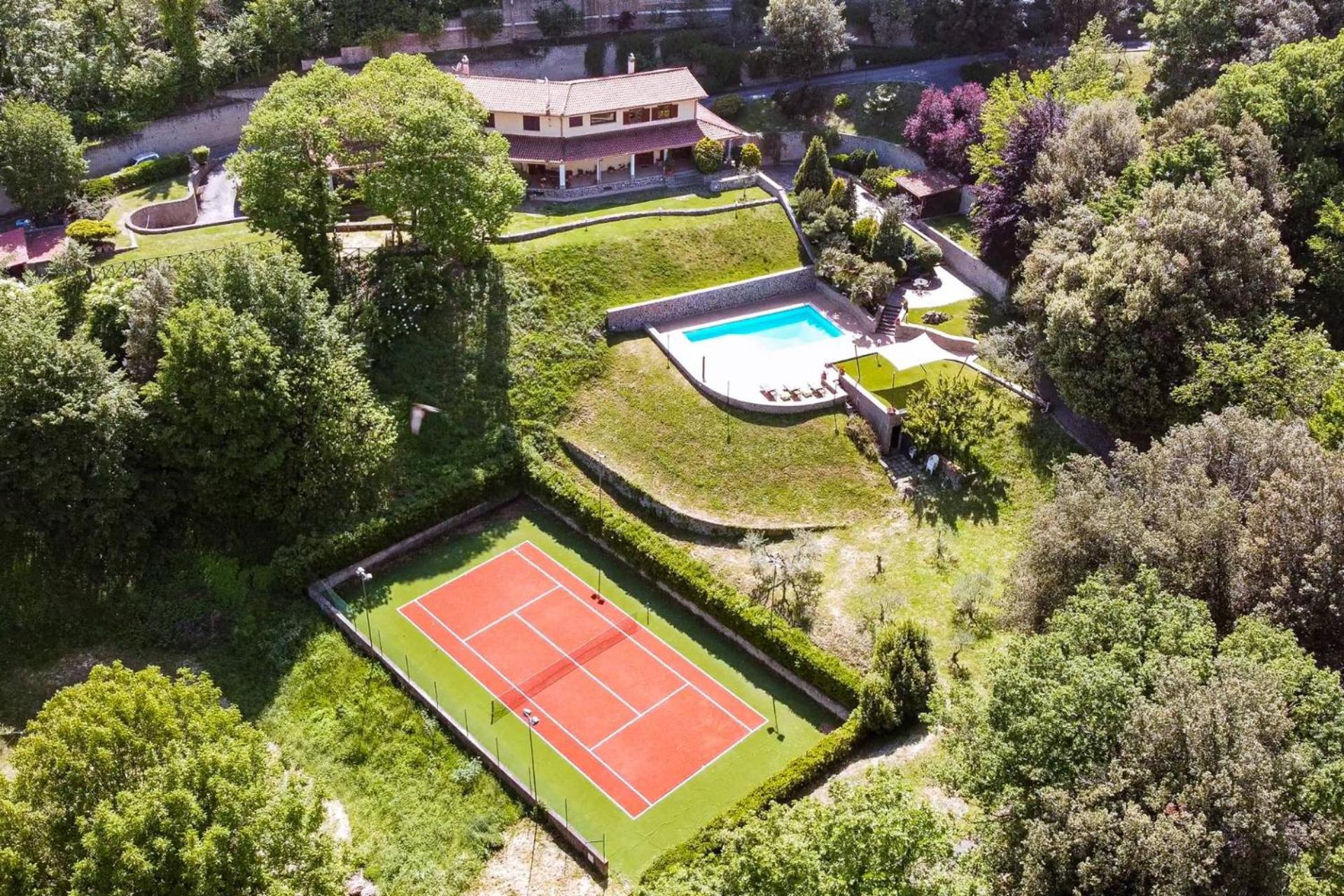 Villa Carolina - Piscina E Parco Panoramico Campagnano Di Roma Exterior foto